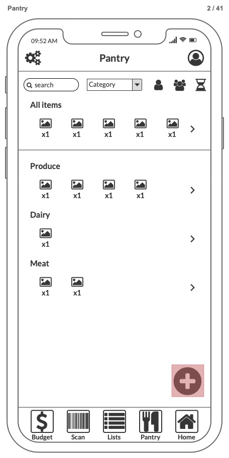 Balsamiq Wireframe Prototype 2