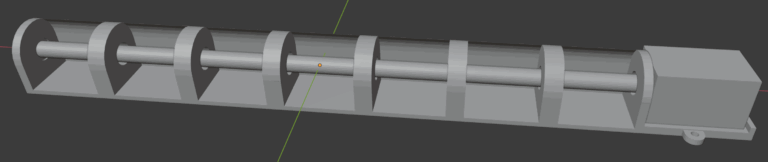 3D CAD model of the shaft